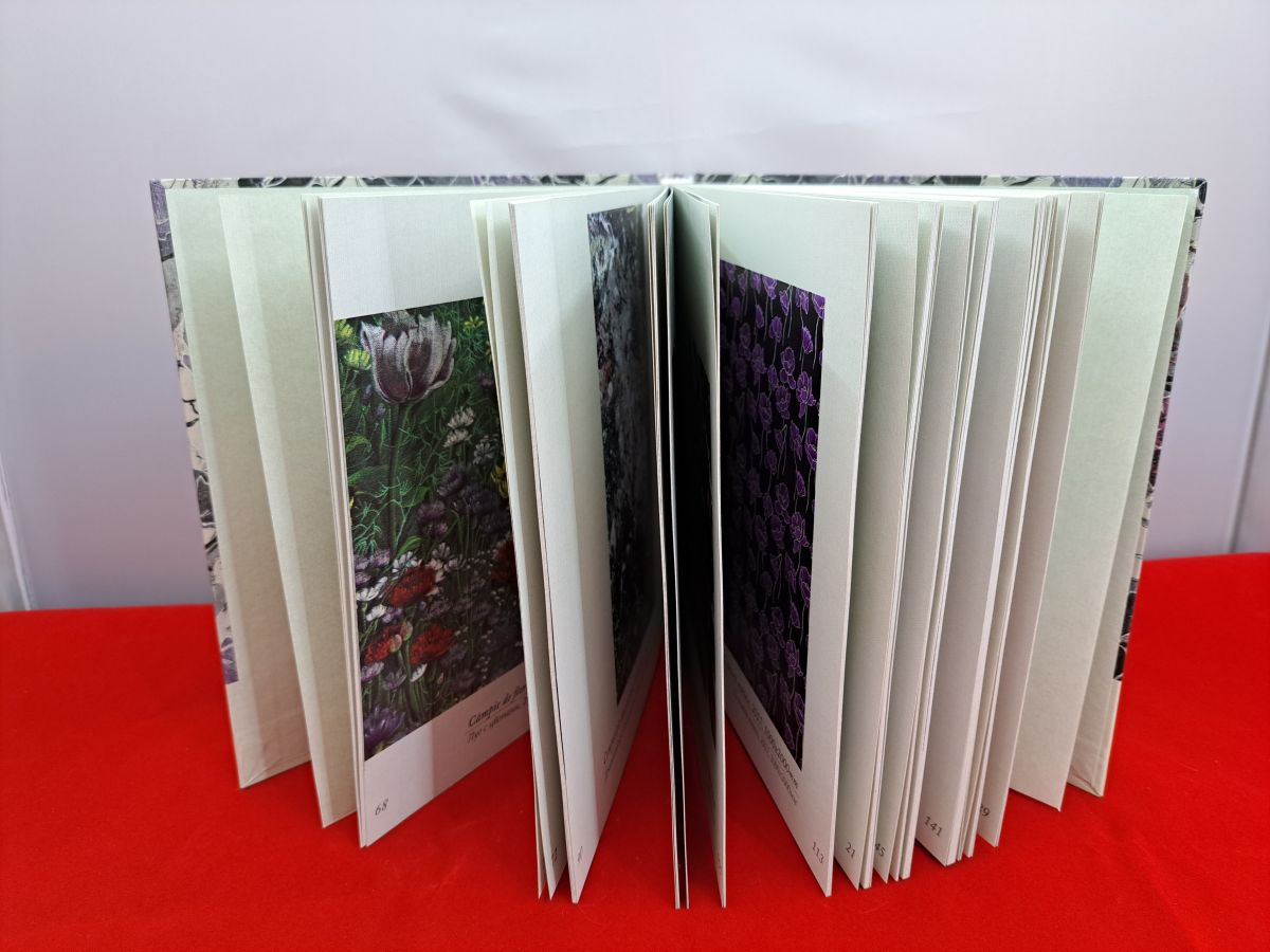 Открытая книга рисунки цветов